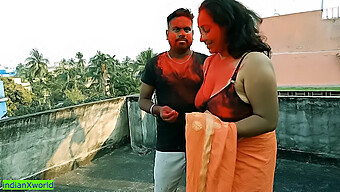 Cuckold Fantasy Comes To Life As A Tamil Boy Fucks Two Beautiful Milfs At A Holi Party