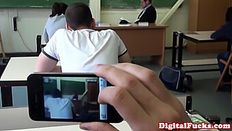 Small-Titted Taissia Shanti Gets Her Pussy Eaten In School