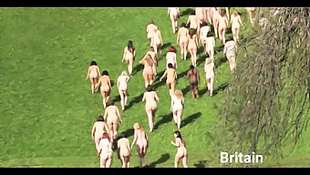 European And Latina Women In A Nudist Group