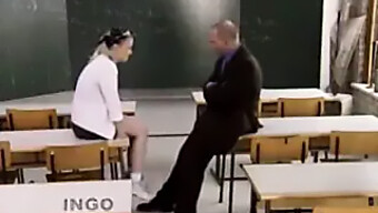 Small Tits German Schoolgirl Gets Off In Her Detention!