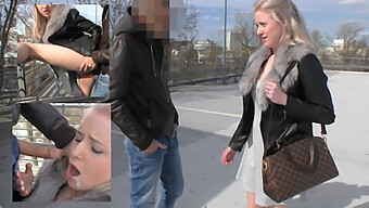 18-Year-Old Caught In Public Gets A Deepthroat And Creampie