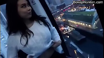 Asian Beauty Flaunts Her Amazing Body In Public