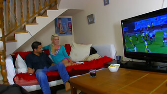 Mature Mom Seduced By Football Game And Her Own Desires