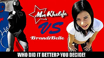 Busty Teen Mia Khalifa Takes On Brandi Belle In A Tit-Fucking Showdown