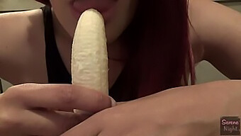 Mistake During Blowjob Practice With A Banana