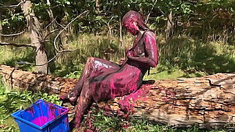 Muddy And Gunged In Sexy Pink: A Dirty And Cute Girl In Action