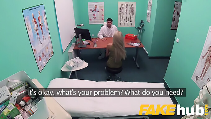 Sweet Blonde Russian Swallows Cum In Fake Hospital