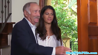 Mexican Teen With Big Tits Gets Pounded By Old Man