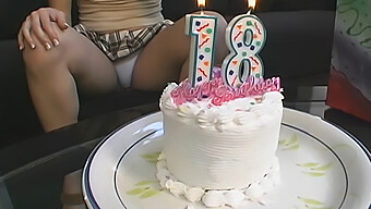 Teen (18+) Seduces With Dildo In Birthday Video