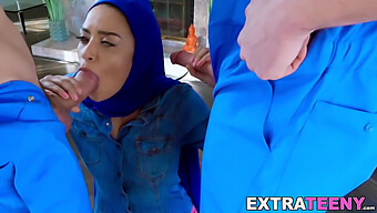 Arab Teen Maya Bijou Receives A Cock And Cum Facial