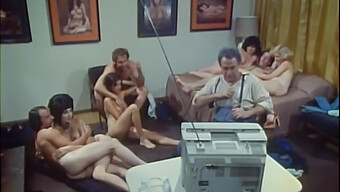 Hairy Vintage Orgy With Sucking And Fucking