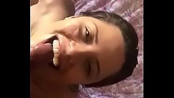 Brazilian Girlfriend Gets A Hot Blowjob And Milk In Her Face