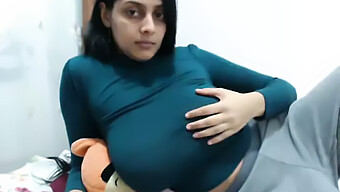 Busty Indian Cam Girl Teases And Pleasures Herself On Camera