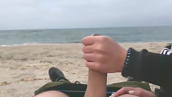 Young Girl'S Vagina Filled With Cum From A Stranger At The Beach